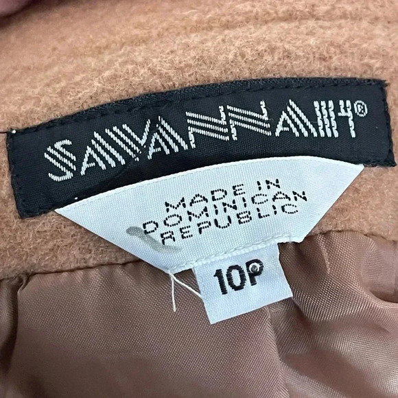 Vintage Savannah tan wool peacoat perfect for fall winter very classic - Picture 6 of 7